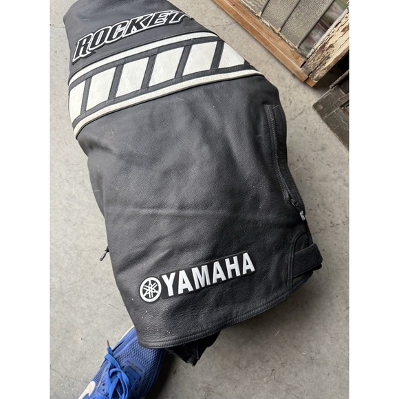 Joe Rocket Yamaha Leather Motorcycle Jacket Size 44 Racing Dunlop Ohlins - Picture 7 of 8